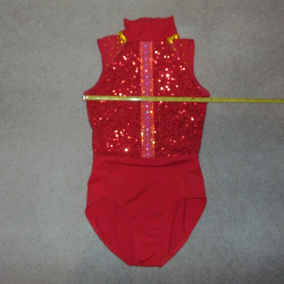 Red Sequin Leotard [No tag AM?] - Picture 6 of 6